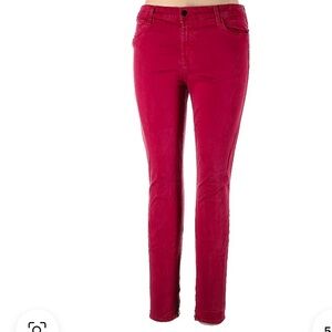 J brand jeans, leggings coat red size 26 J brand for intermix cranberry